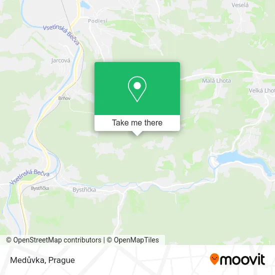 Карта Medůvka