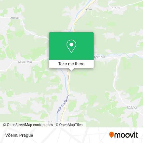 Карта Včelín