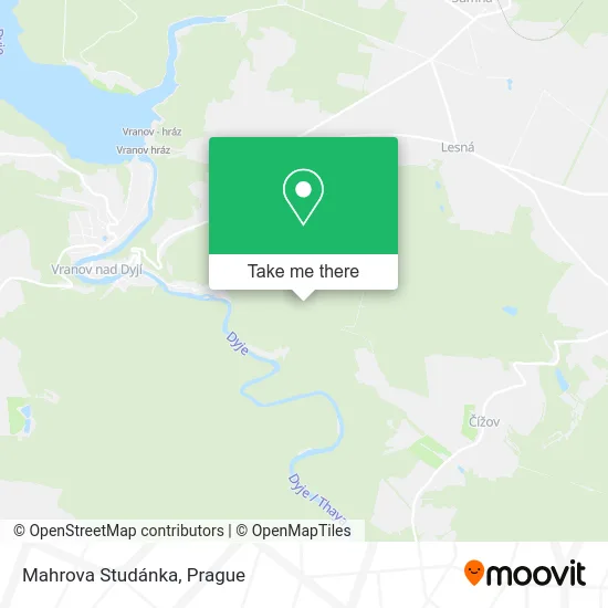 Карта Mahrova Studánka