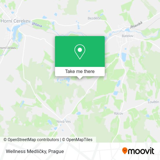 Wellness Medličky map