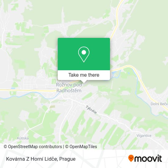 Kovárna Z Horní Lidče map