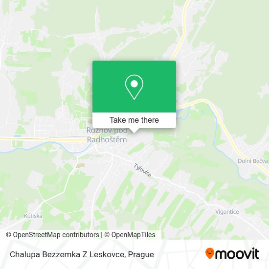 Chalupa Bezzemka Z Leskovce map