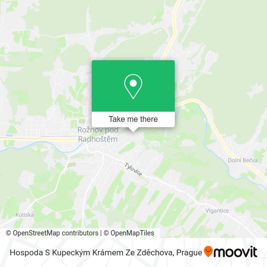 Hospoda S Kupeckým Krámem Ze Zděchova map