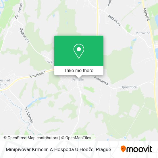 Minipivovar Krmelín A Hospoda U Hodže map