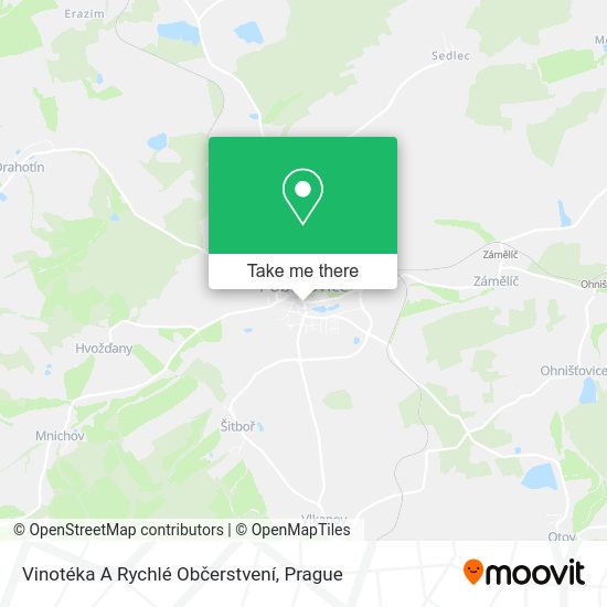 Vinotéka A Rychlé Občerstvení map