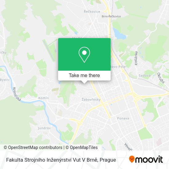 Fakulta Strojního Inženýrství Vut V Brně map