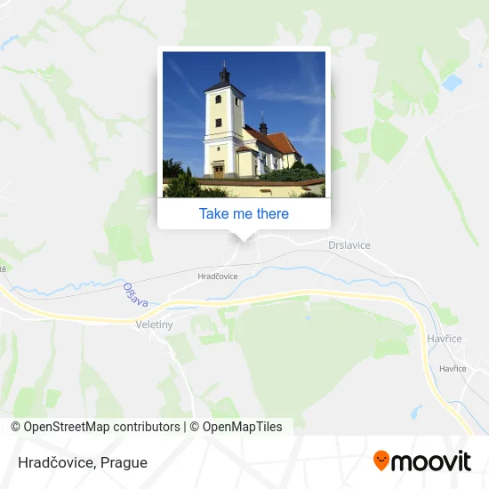 Карта Hradčovice