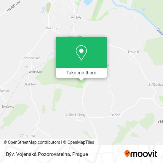 Býv. Vojenská Pozorovatelna map