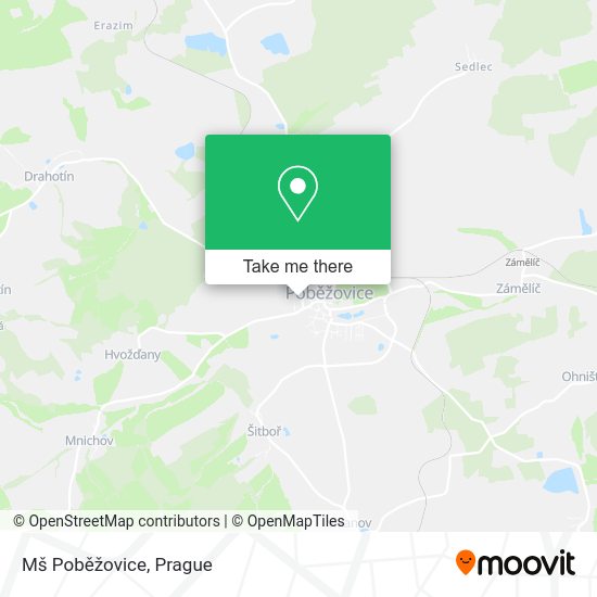 Mš Poběžovice map