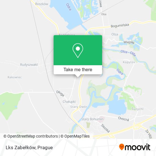 Lks Zabełków map