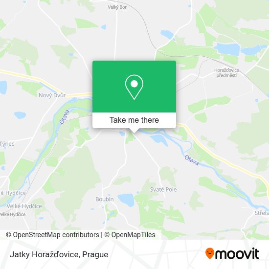 Jatky Horažďovice map