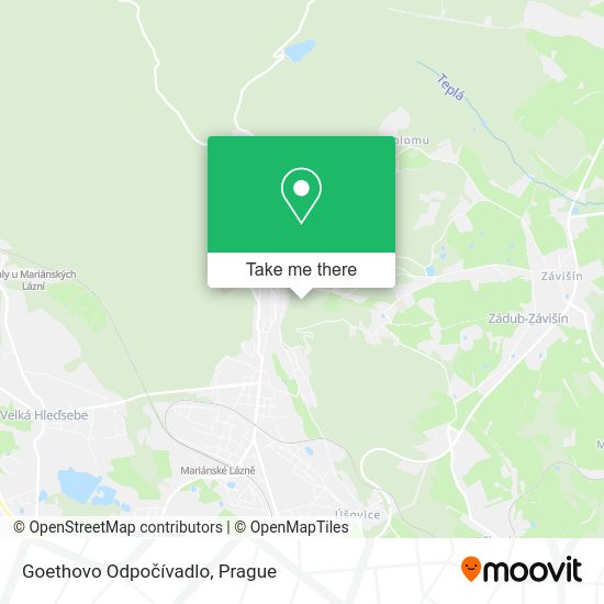Goethovo Odpočívadlo map