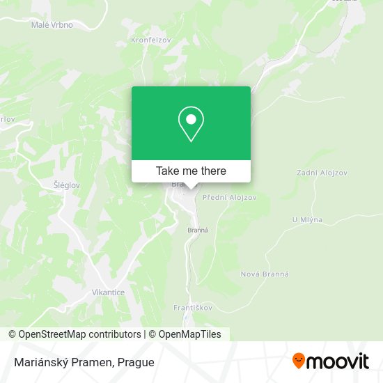 Mariánský Pramen map