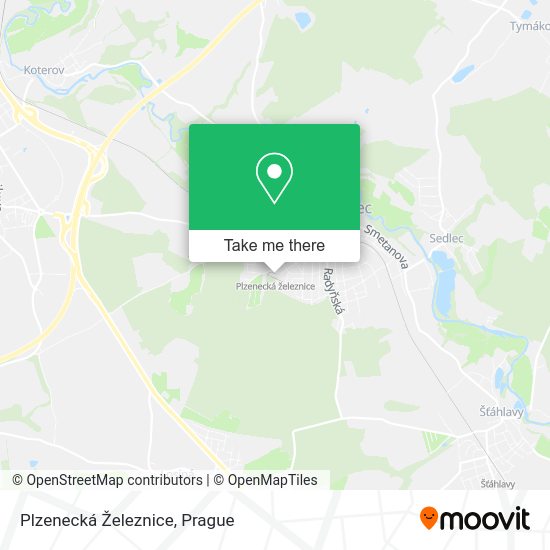 Plzenecká Železnice map