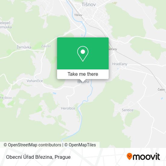 Obecní Úřad Březina map
