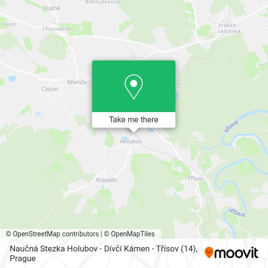 Naučná Stezka Holubov - Dívčí Kámen - Třísov (14) map