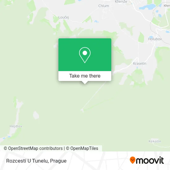 Карта Rozcestí U Tunelu