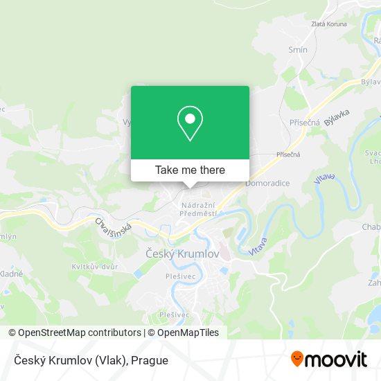Český Krumlov (Vlak) map