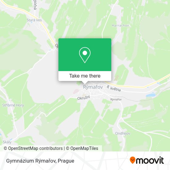 Gymnázium Rýmařov map