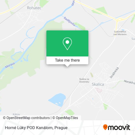 Horné Lúky POD Kanálom map