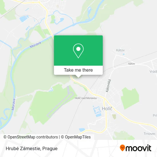 Карта Hrubé Zámestie