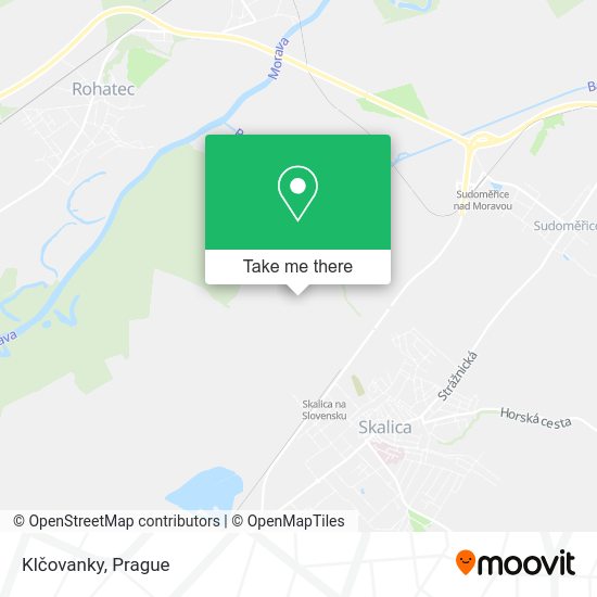 Klčovanky mapa