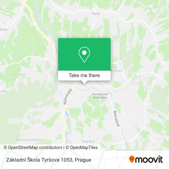 Základní Škola Tyršova 1053 map