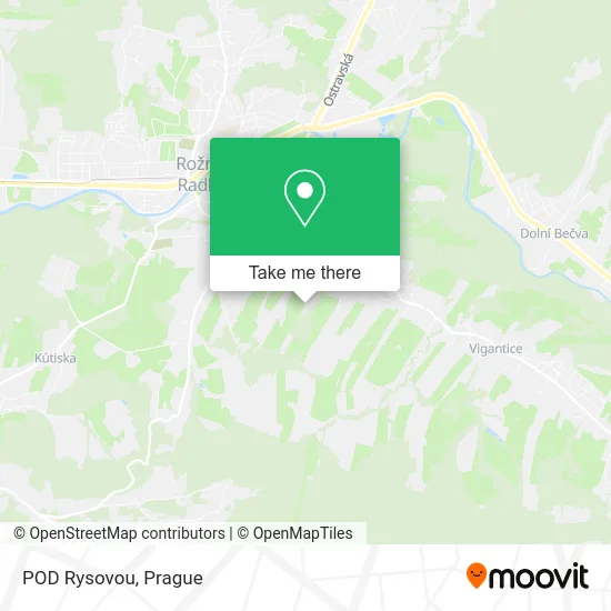 Карта POD Rysovou