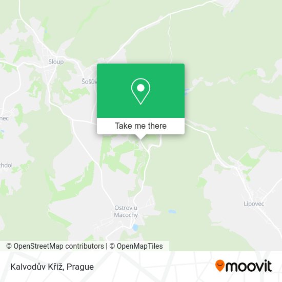 Kalvodův Kříž map