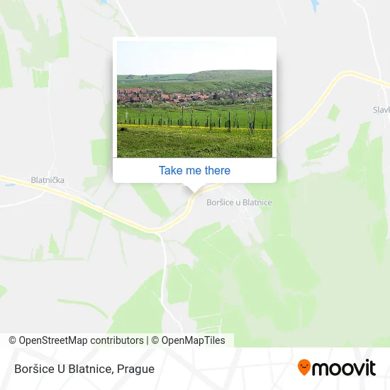 Карта Boršice U Blatnice