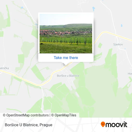 Карта Boršice U Blatnice