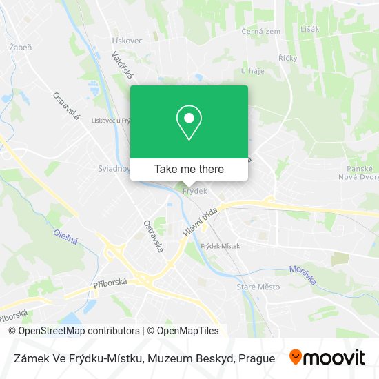 Zámek Ve Frýdku-Místku, Muzeum Beskyd map