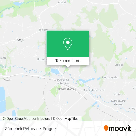Карта Zámeček Petrovice