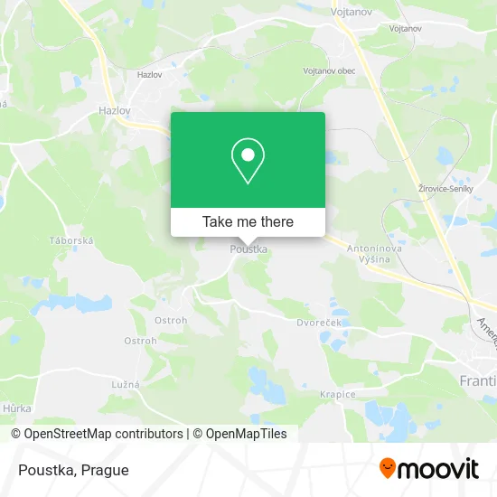 Карта Poustka