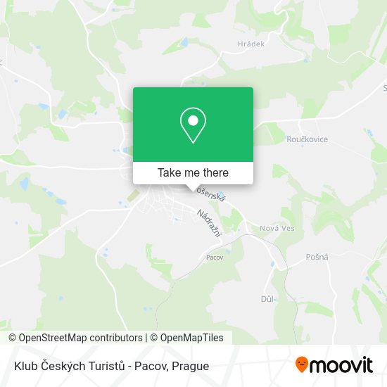 Klub Českých Turistů - Pacov map