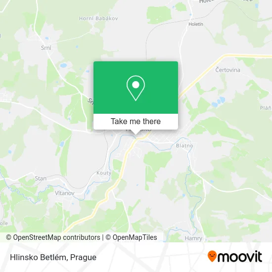 Карта Hlinsko Betlém