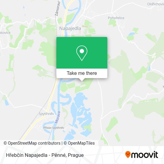 Hřebčín Napajedla - Pěnné map