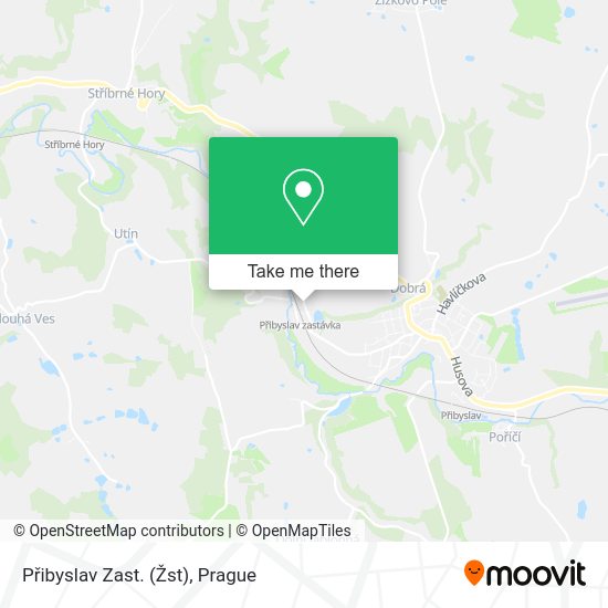 Přibyslav Zast. (Žst) map