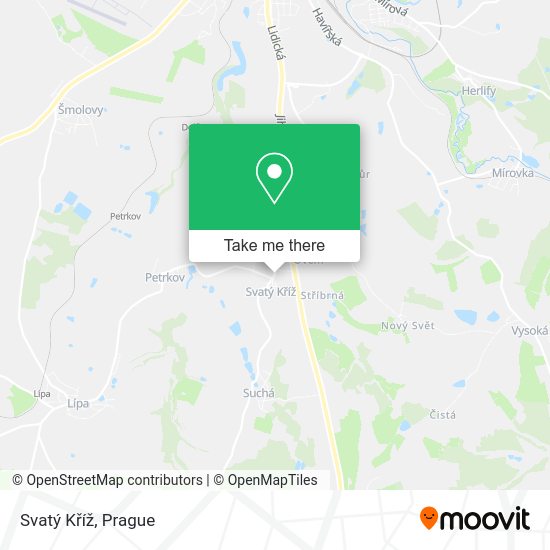 Svatý Kříž map