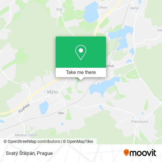 Svatý Štěpán map