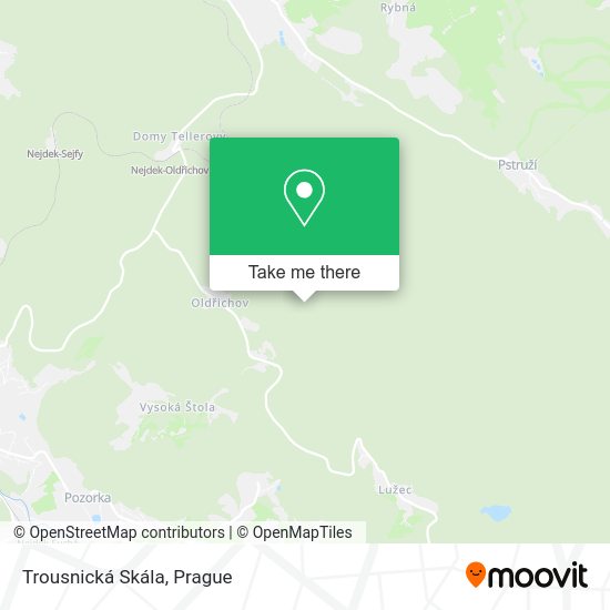 Trousnická Skála map