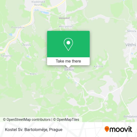 Kostel Sv. Bartoloměje map