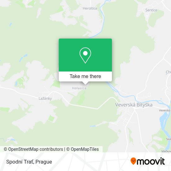 Spodní Trať map