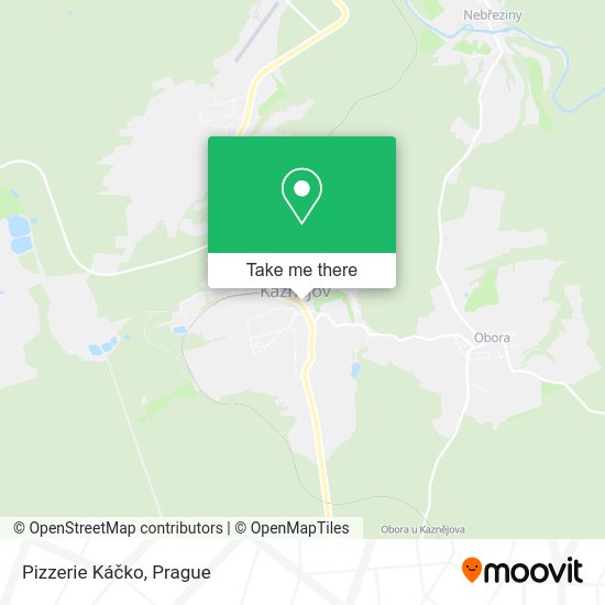 Pizzerie Káčko map