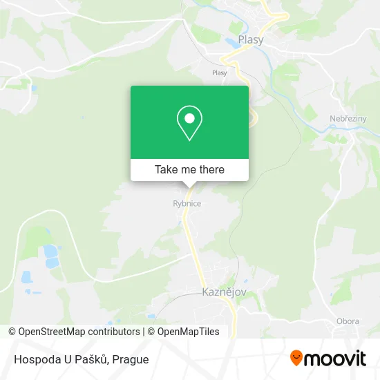 Карта Hospoda U Pašků
