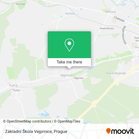 Základní Škola Vejprnice map
