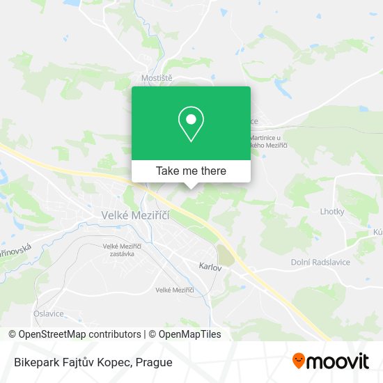 Bikepark Fajtův Kopec map