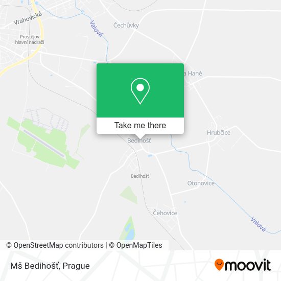 Mš Bedihošť map