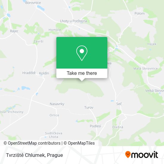 Карта Tvrziště Chlumek