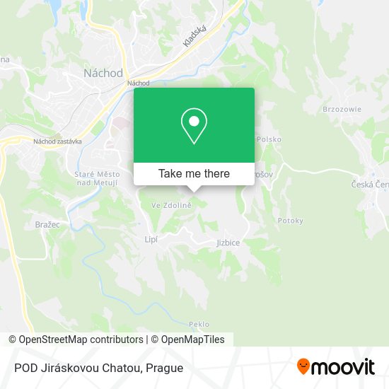 POD Jiráskovou Chatou map